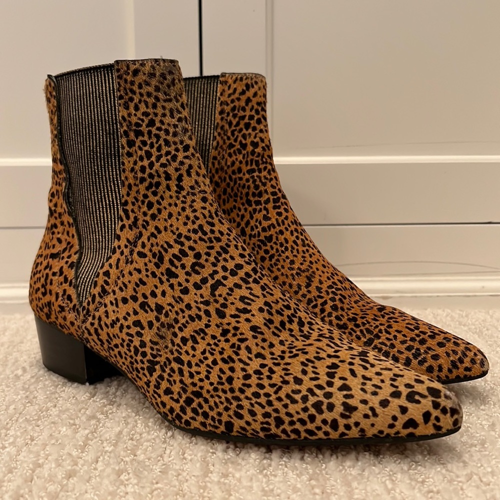 cheetah print booties